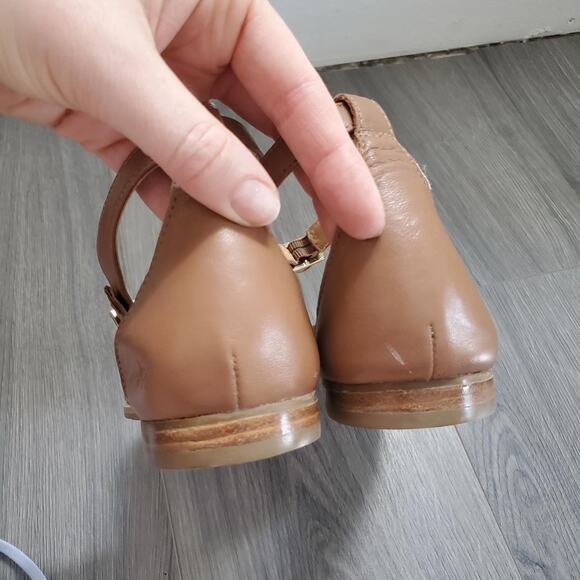 Jack Rogers Sandals Womens Size 10 Brown Tan Lauren Ankle Strap Flat Medallion - Picture 4 of 7